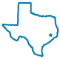 Texas icon with star over Houston
