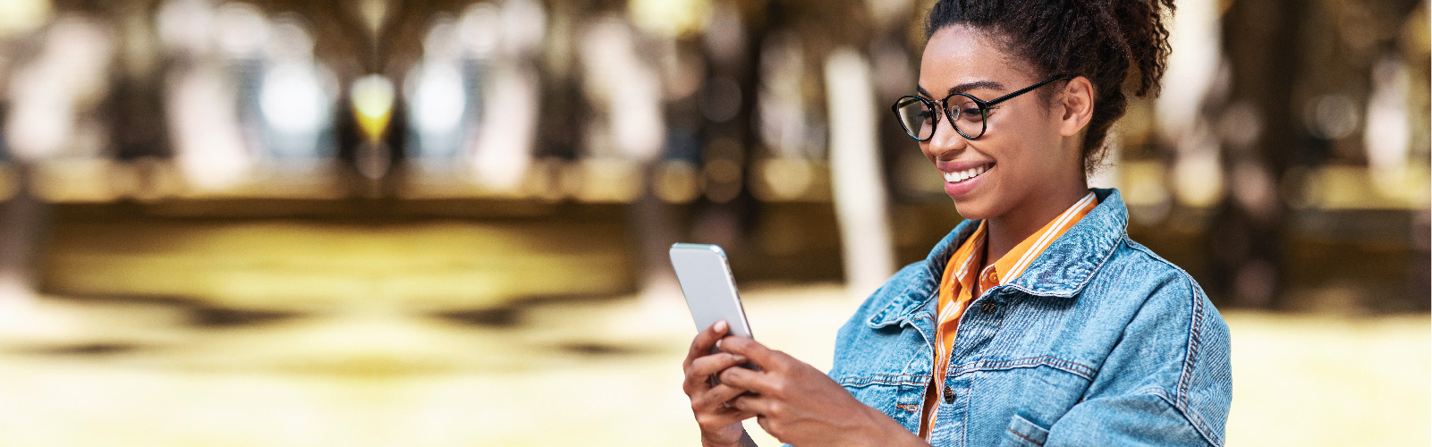 young adult using cell phone