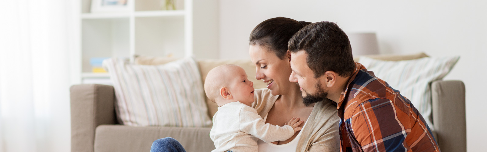 parents with baby