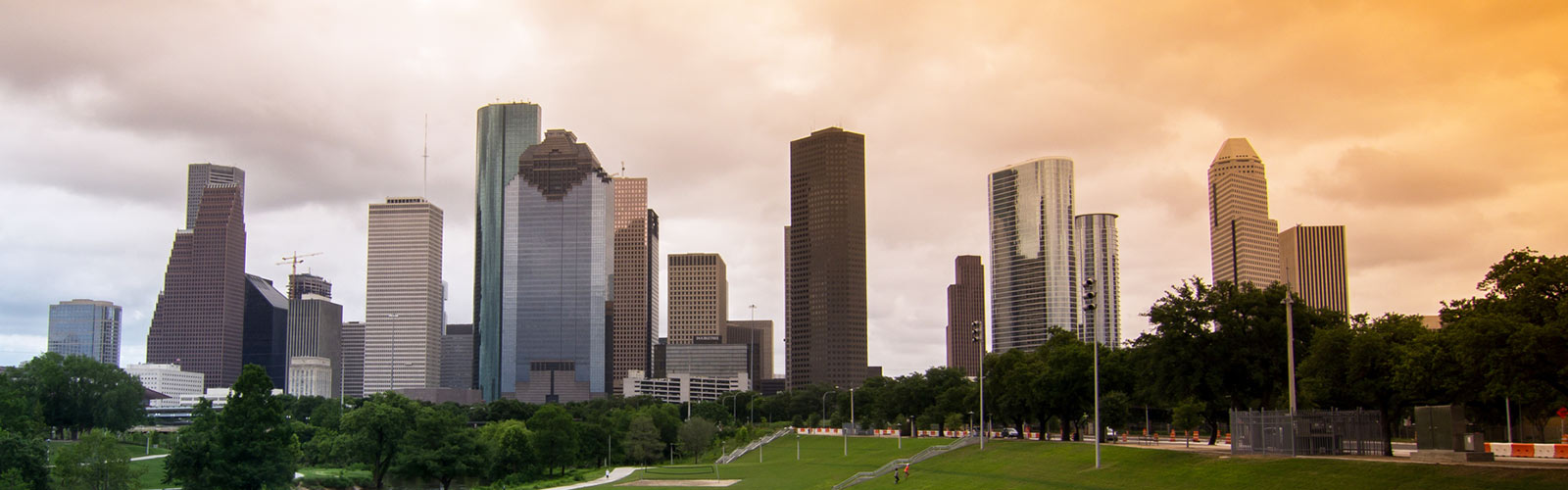 Houston skyline.